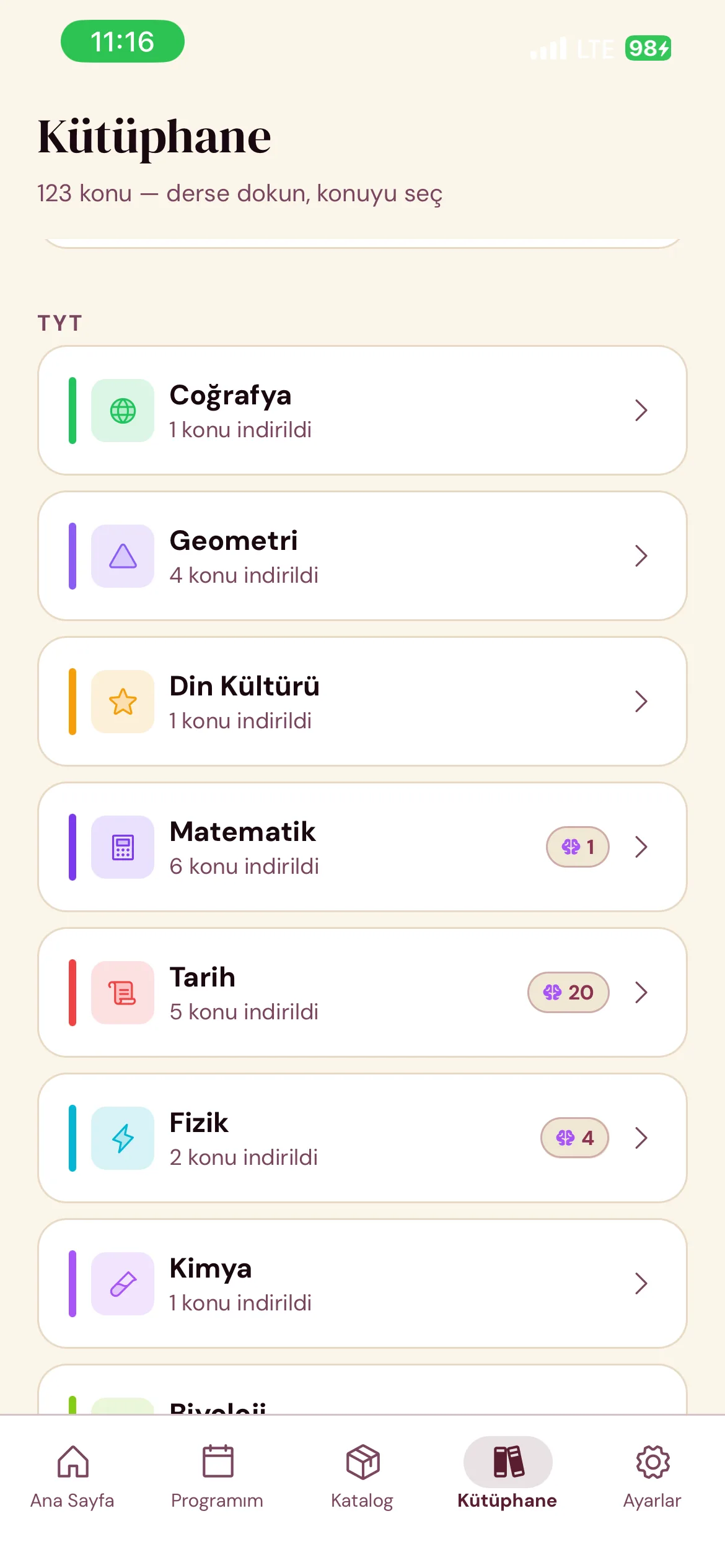 Kütüphane TYT