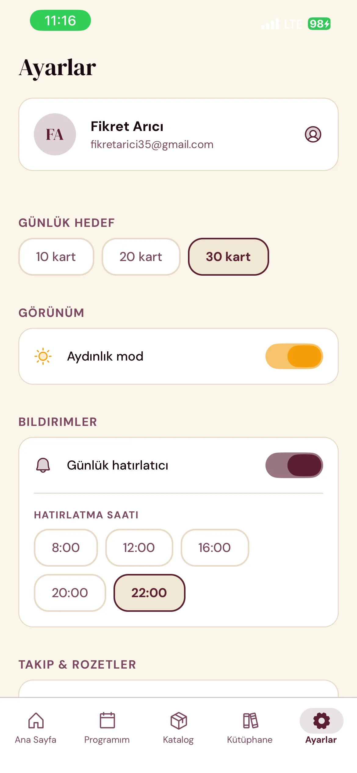 Ayarlar