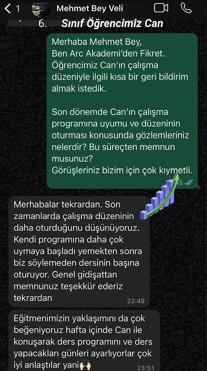 Arc Akademi öğrenci ve veli geri dönüşü 2
